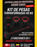KIT DE 40 KG CON DOBLE MANCUERNA RUSA